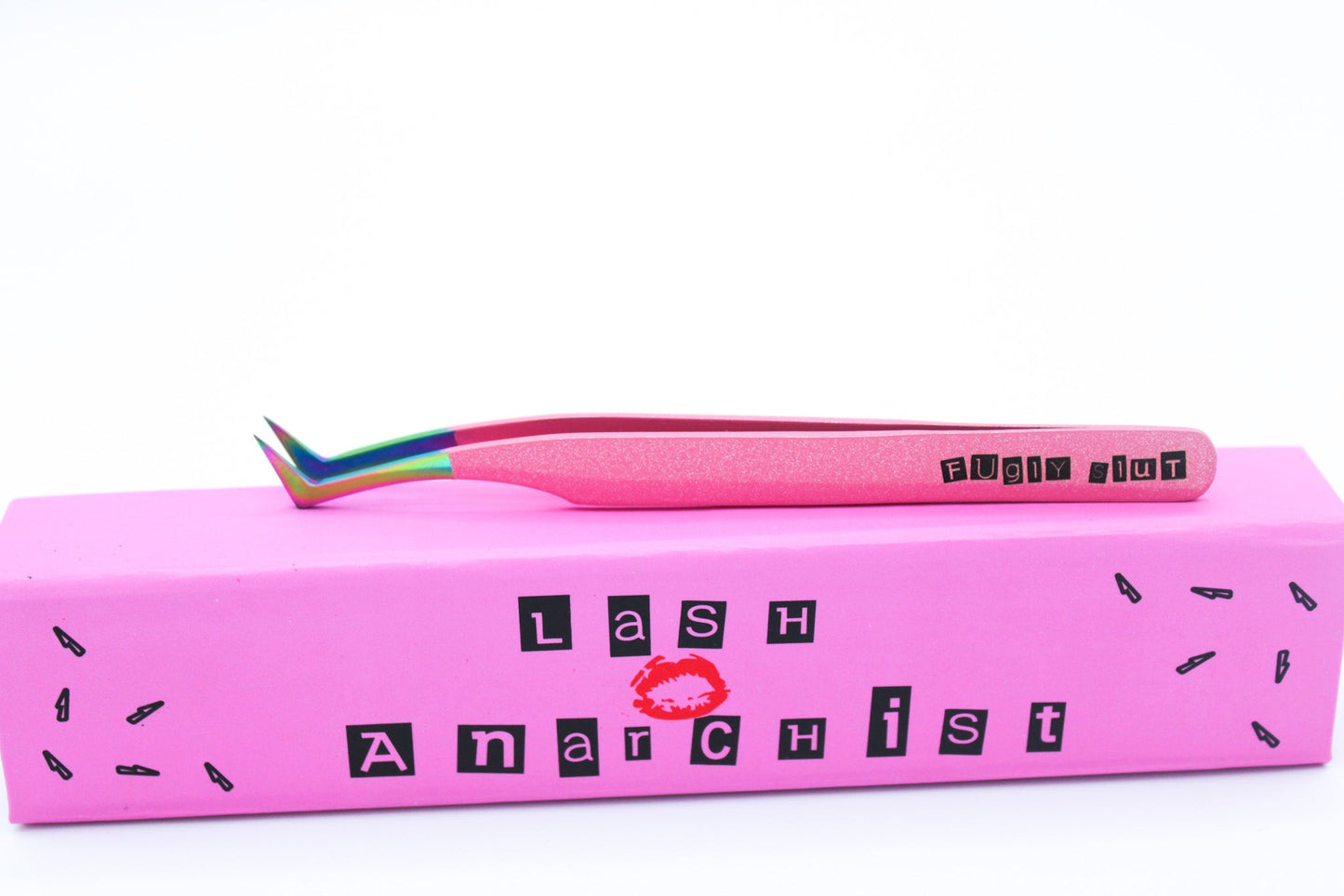 Megavolume L Curve Tweezers Plastics Collection 'Fugly Slut'