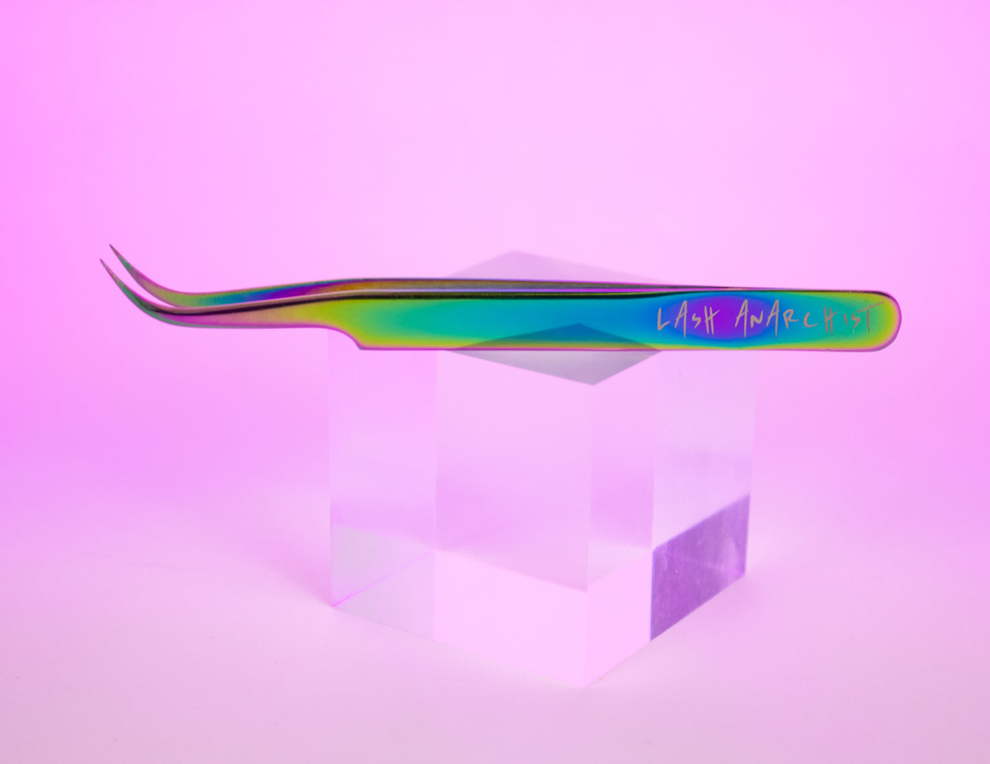 MegaVolume J-Curve Tweezer Rainbow Metal